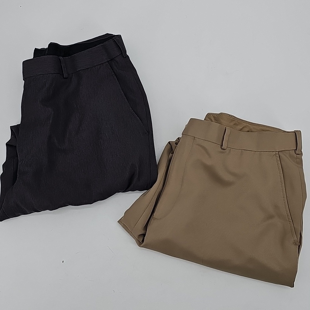 Stafford Flexfit travel classic Flat Front  performance microfiber Pants 38x32